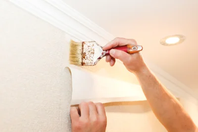 Pose de papier peint au Ployron — revêtements muraux et toiles de verre